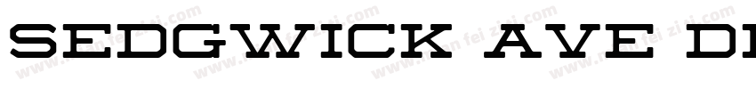 Sedgwick Ave Displa字体转换